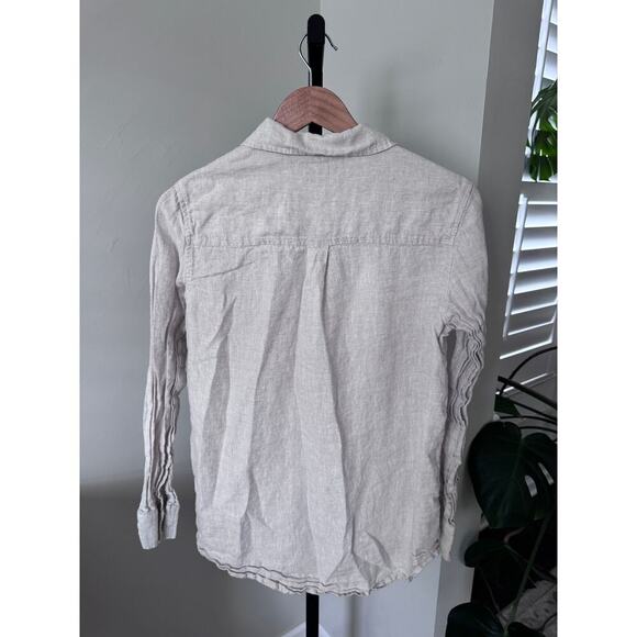 Gap Womens Linen Long Sleeve Button Down Blouse Small - Picture 2 of 3